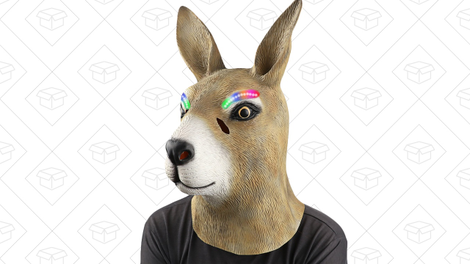 Deluxe Novelty Latex Head Kangaroo Mask | $5 | AmazonLED Eyelashes | $10 | Amazon | Promo code MOGYMQFF
